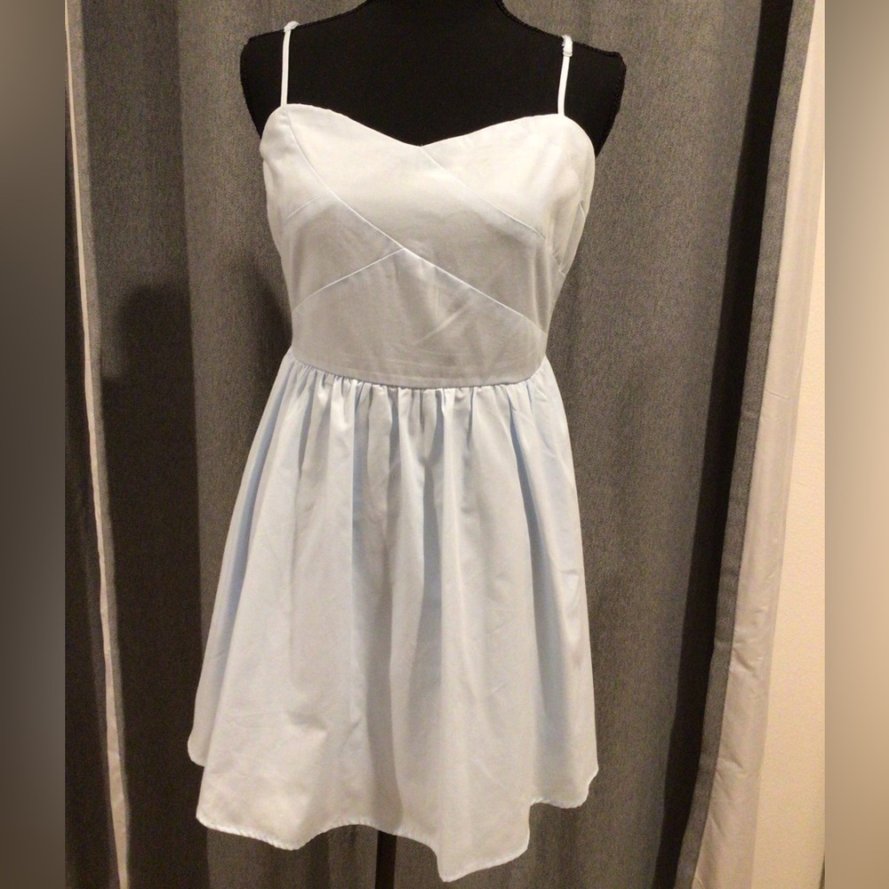 Francesca's Collections Light Blue Spaghetti Strap Dress Size M